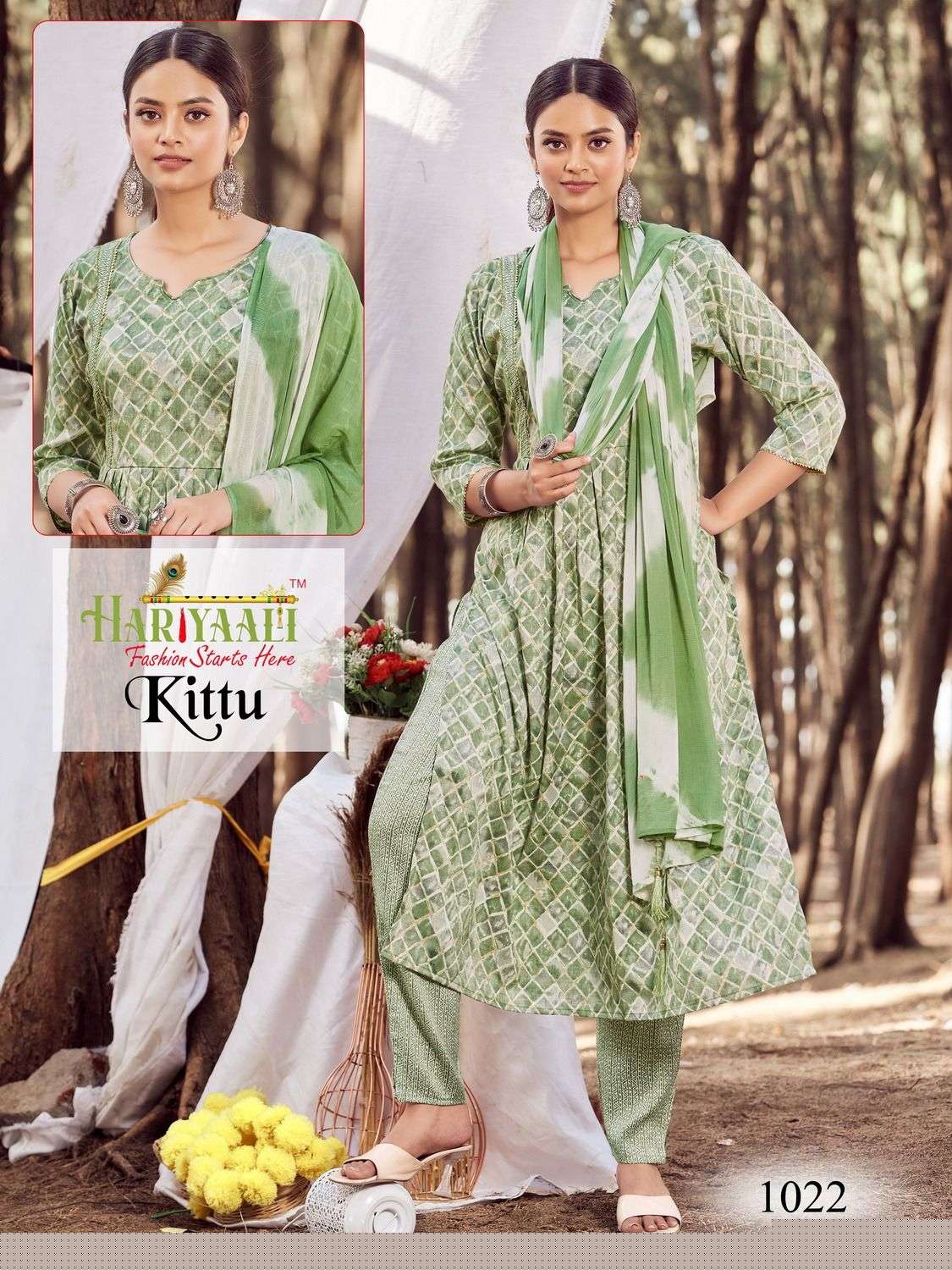 Kittu By Hariyaali 1001 To 1024 Series Designer Festive Suits Collection Beautiful Stylish Fancy Colorful Party Wear & Occasional Wear Rayon Foil Dresses At Wholesale Price