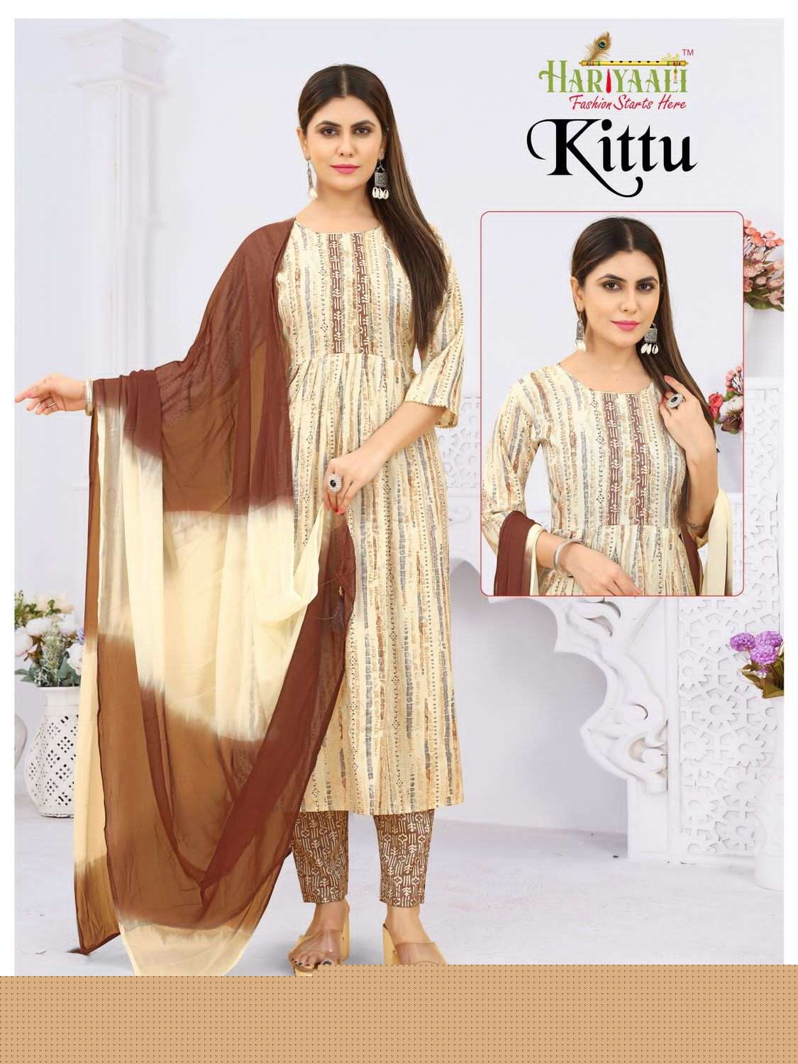 Kittu By Hariyaali 1001 To 1024 Series Designer Festive Suits Collection Beautiful Stylish Fancy Colorful Party Wear & Occasional Wear Rayon Foil Dresses At Wholesale Price