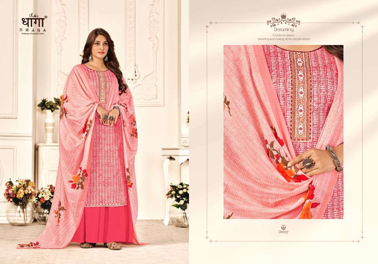 Sangam By Dhaga 1007 To 1012 Series Beautiful Stylish Suits Fancy Colorful Casual Wear & Ethnic Wear & Ready To Wear Linen Digital Print Dresses At Wholesale Price
