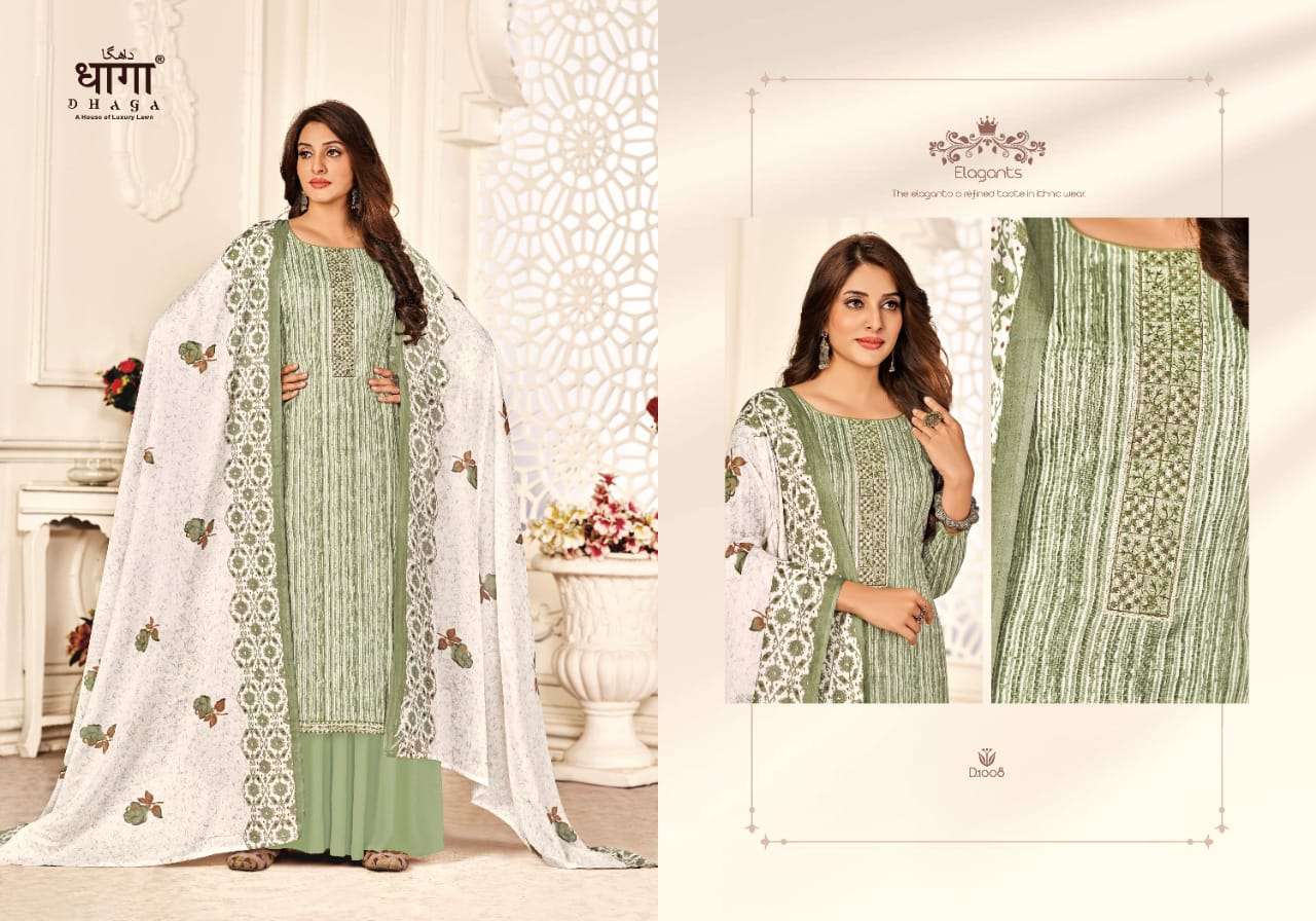 Sangam By Dhaga 1007 To 1012 Series Beautiful Stylish Suits Fancy Colorful Casual Wear & Ethnic Wear & Ready To Wear Linen Digital Print Dresses At Wholesale Price