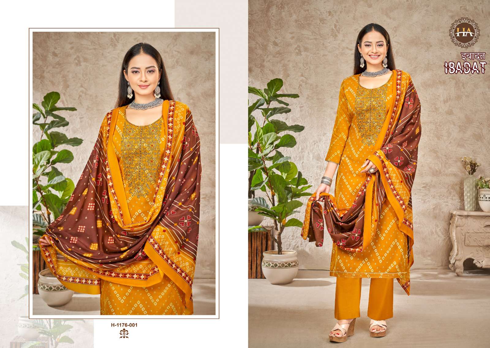 Ibadat By Harshit Fashion Hub 1176-001 To 1176-008 Series Beautiful Festive Suits Colorful Stylish Fancy Casual Wear & Ethnic Wear Viscose Rayon Dresses At Wholesale Price