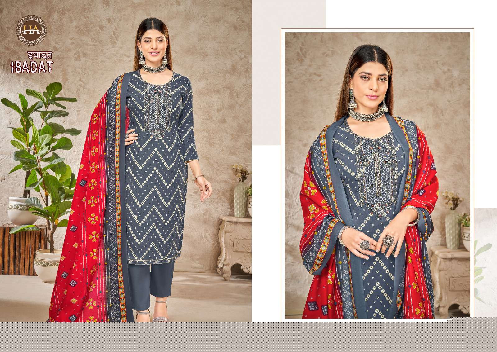 Ibadat By Harshit Fashion Hub 1176-001 To 1176-008 Series Beautiful Festive Suits Colorful Stylish Fancy Casual Wear & Ethnic Wear Viscose Rayon Dresses At Wholesale Price