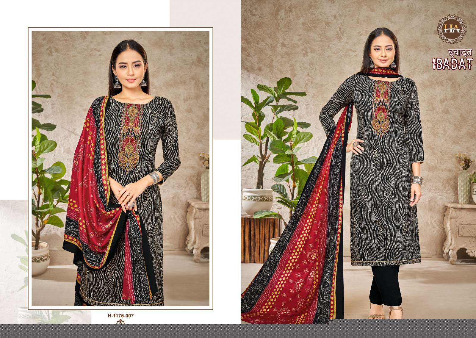 Ibadat By Harshit Fashion Hub 1176-001 To 1176-008 Series Beautiful Festive Suits Colorful Stylish Fancy Casual Wear & Ethnic Wear Viscose Rayon Dresses At Wholesale Price