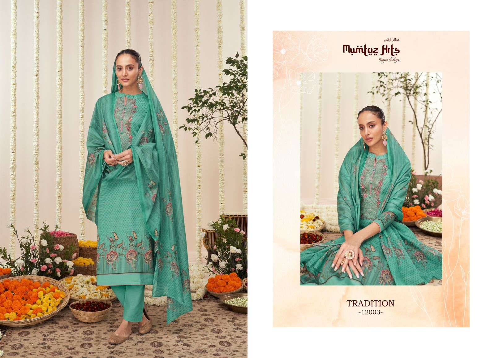 Tradition By Mumtaz Arts 12001 To 12008 Series Designer Festive Suits Collection Beautiful Stylish Fancy Colorful Party Wear & Occasional Wear Pure Viscose Satin Embroidered Dresses At Wholesale Price
