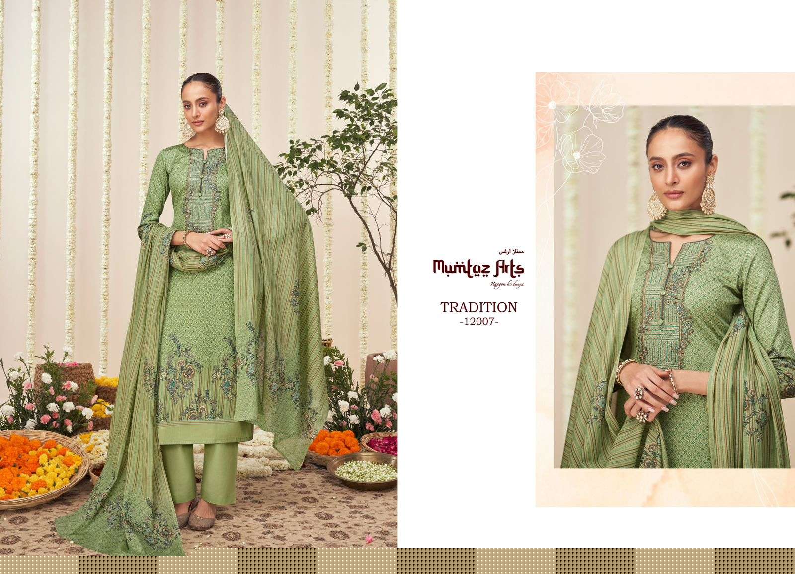 Tradition By Mumtaz Arts 12001 To 12008 Series Designer Festive Suits Collection Beautiful Stylish Fancy Colorful Party Wear & Occasional Wear Pure Viscose Satin Embroidered Dresses At Wholesale Price