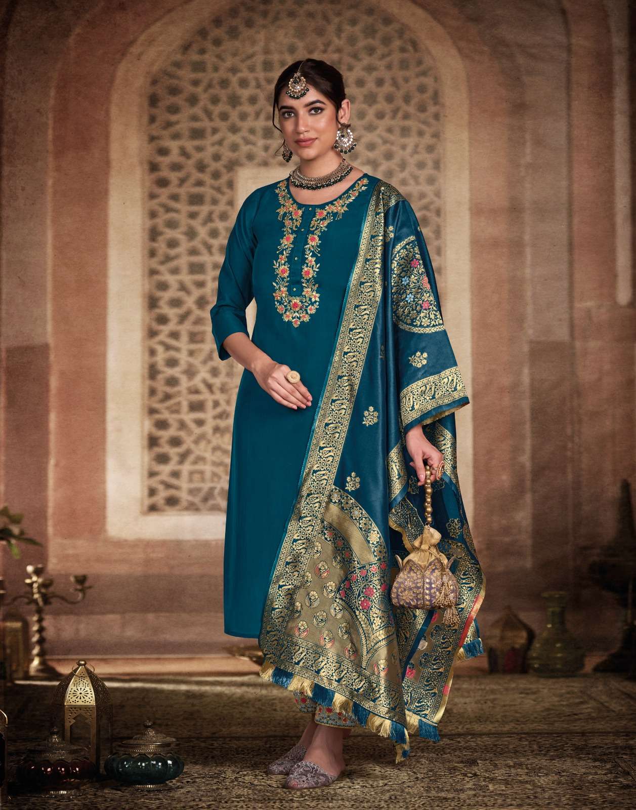 Gulmeena By Lily And Lali 11101 To 11106 Series Beautiful Stylish Suits Fancy Colorful Casual Wear & Ethnic Wear & Ready To Wear Pure Viscose Silk Printed Dresses At Wholesale Price