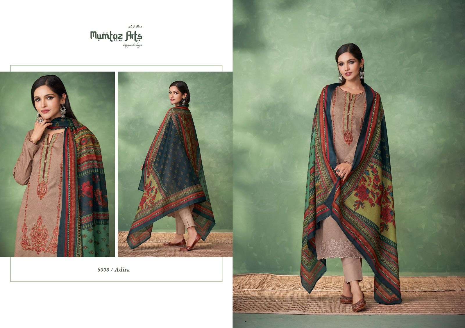Adira By Mumtaz Arts 6001 To 6008 Series Designer Festive Suits Collection Beautiful Stylish Fancy Colorful Party Wear & Occasional Wear Pure Jam Satin Embroidered Dresses At Wholesale Price