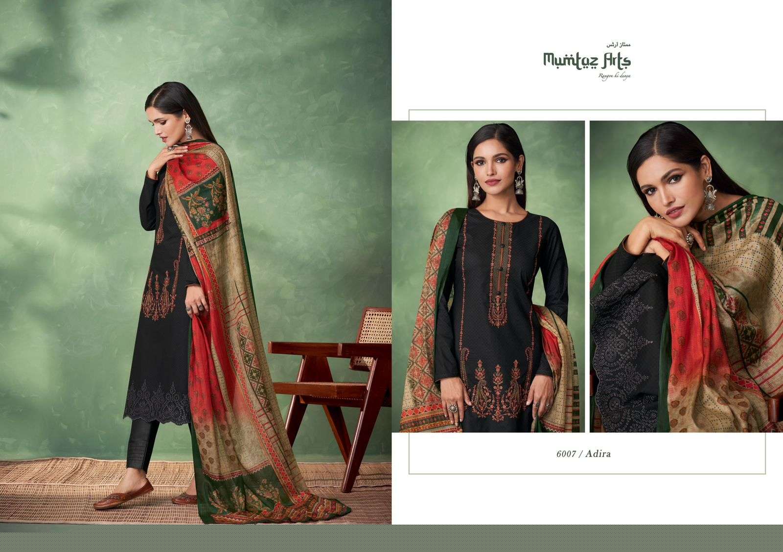 Adira By Mumtaz Arts 6001 To 6008 Series Designer Festive Suits Collection Beautiful Stylish Fancy Colorful Party Wear & Occasional Wear Pure Jam Satin Embroidered Dresses At Wholesale Price