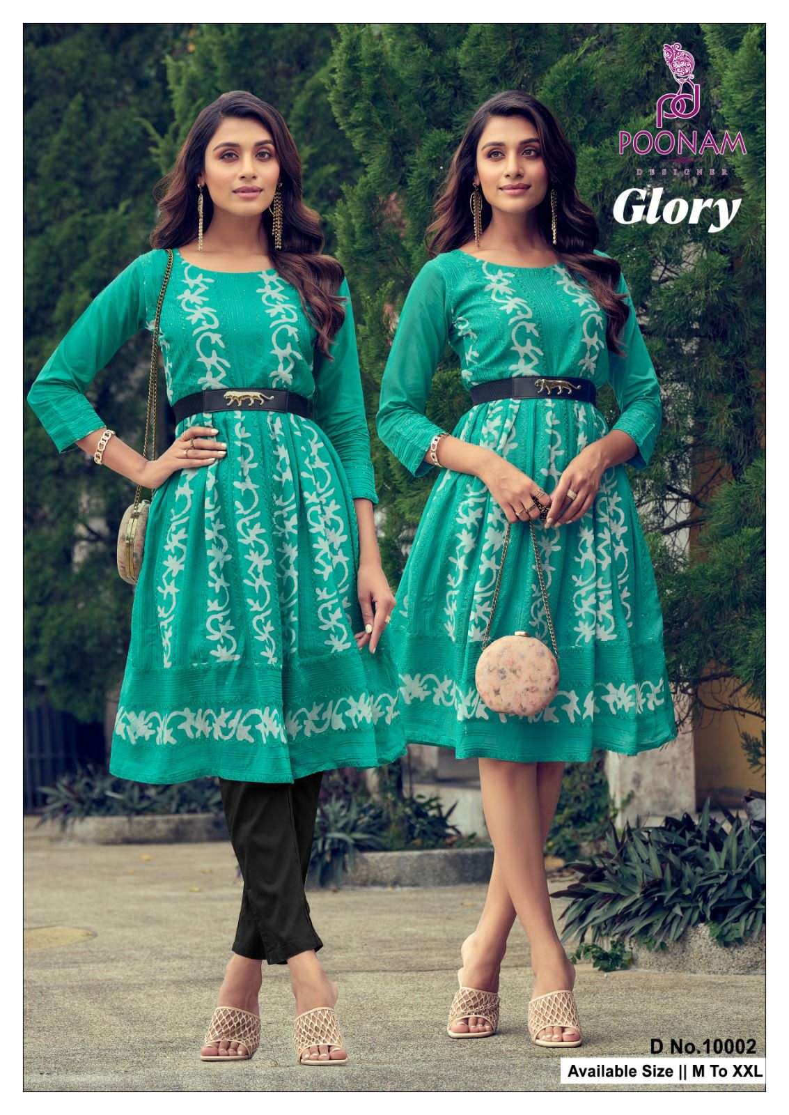 Glory By Poonam Designer 10001 To 10008 Series Designer Stylish Fancy Colorful Beautiful Party Wear & Ethnic Wear Collection Soft Viscose Print Kurtis At Wholesale Price