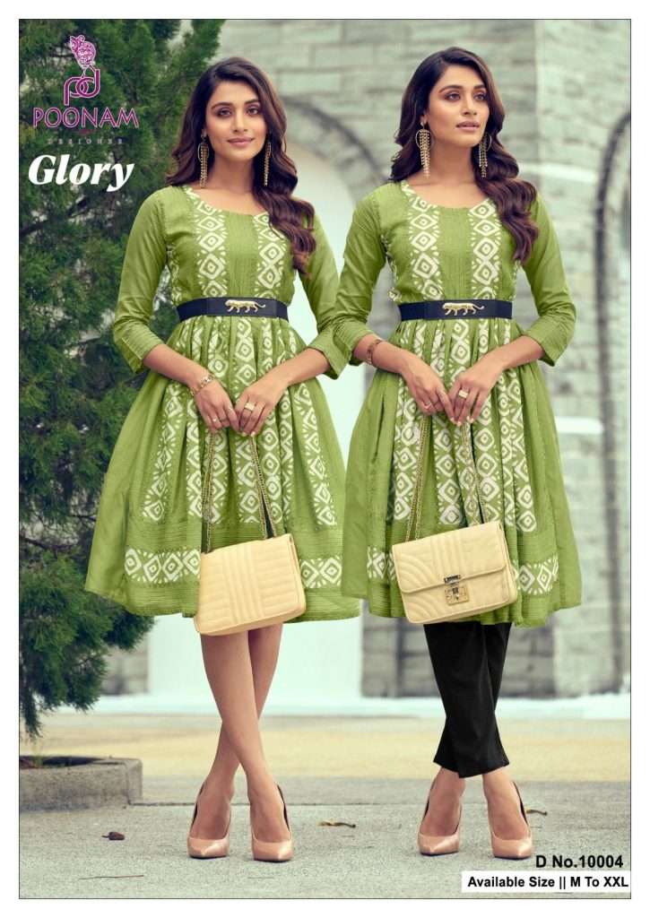 Glory By Poonam Designer 10001 To 10008 Series Designer Stylish Fancy Colorful Beautiful Party Wear & Ethnic Wear Collection Soft Viscose Print Kurtis At Wholesale Price