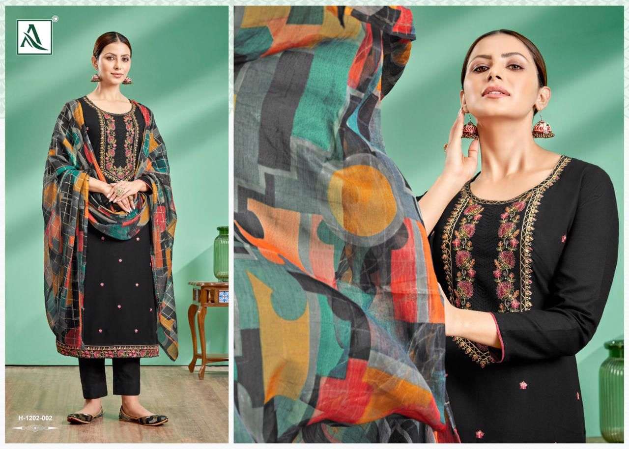 Baani Rayon By Alok Suits 1202-001 To 1202-006 Series Beautiful Suits Colorful Stylish Fancy Casual Wear & Ethnic Wear Pure Rayon Print Dresses At Wholesale Price