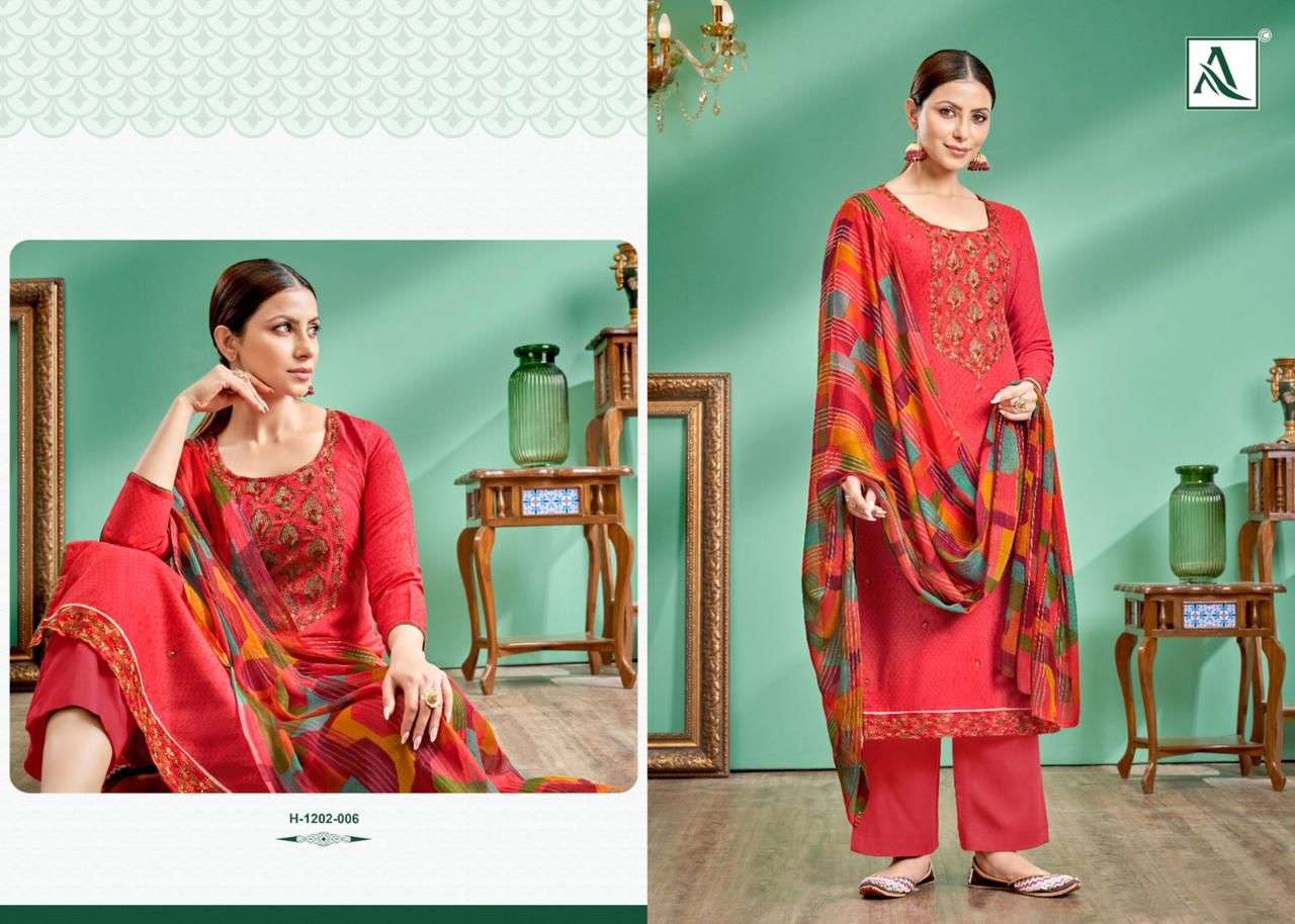 Baani Rayon By Alok Suits 1202-001 To 1202-006 Series Beautiful Suits Colorful Stylish Fancy Casual Wear & Ethnic Wear Pure Rayon Print Dresses At Wholesale Price