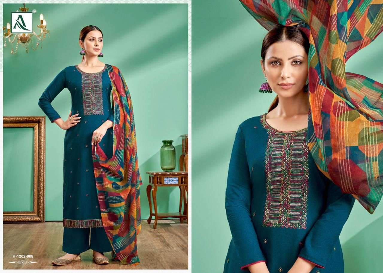 Baani Rayon By Alok Suits 1202-001 To 1202-006 Series Beautiful Suits Colorful Stylish Fancy Casual Wear & Ethnic Wear Pure Rayon Print Dresses At Wholesale Price