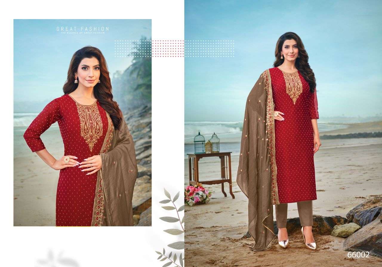 Silk By Artio 66001 To 66008 Series Beautiful Festive Suits Colorful Stylish Fancy Casual Wear & Ethnic Wear Modal Silk Dresses At Wholesale Price