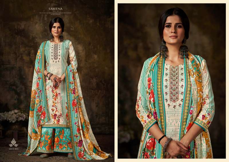 Sabeena Vol-2 By Romani 1073-001 To 1073-010 Series Suits Beautiful Fancy Colorful Stylish Party Wear & Occasional Wear Soft Cotton Print Dresses At Wholesale Price