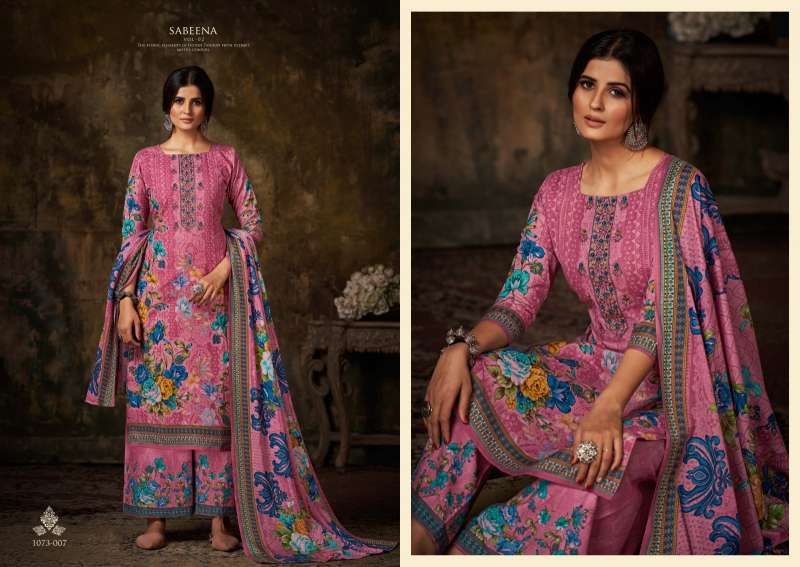 Sabeena Vol-2 By Romani 1073-001 To 1073-010 Series Suits Beautiful Fancy Colorful Stylish Party Wear & Occasional Wear Soft Cotton Print Dresses At Wholesale Price