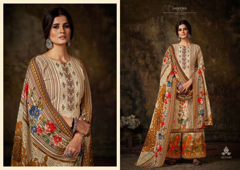 Sabeena Vol-2 By Romani 1073-001 To 1073-010 Series Suits Beautiful Fancy Colorful Stylish Party Wear & Occasional Wear Soft Cotton Print Dresses At Wholesale Price