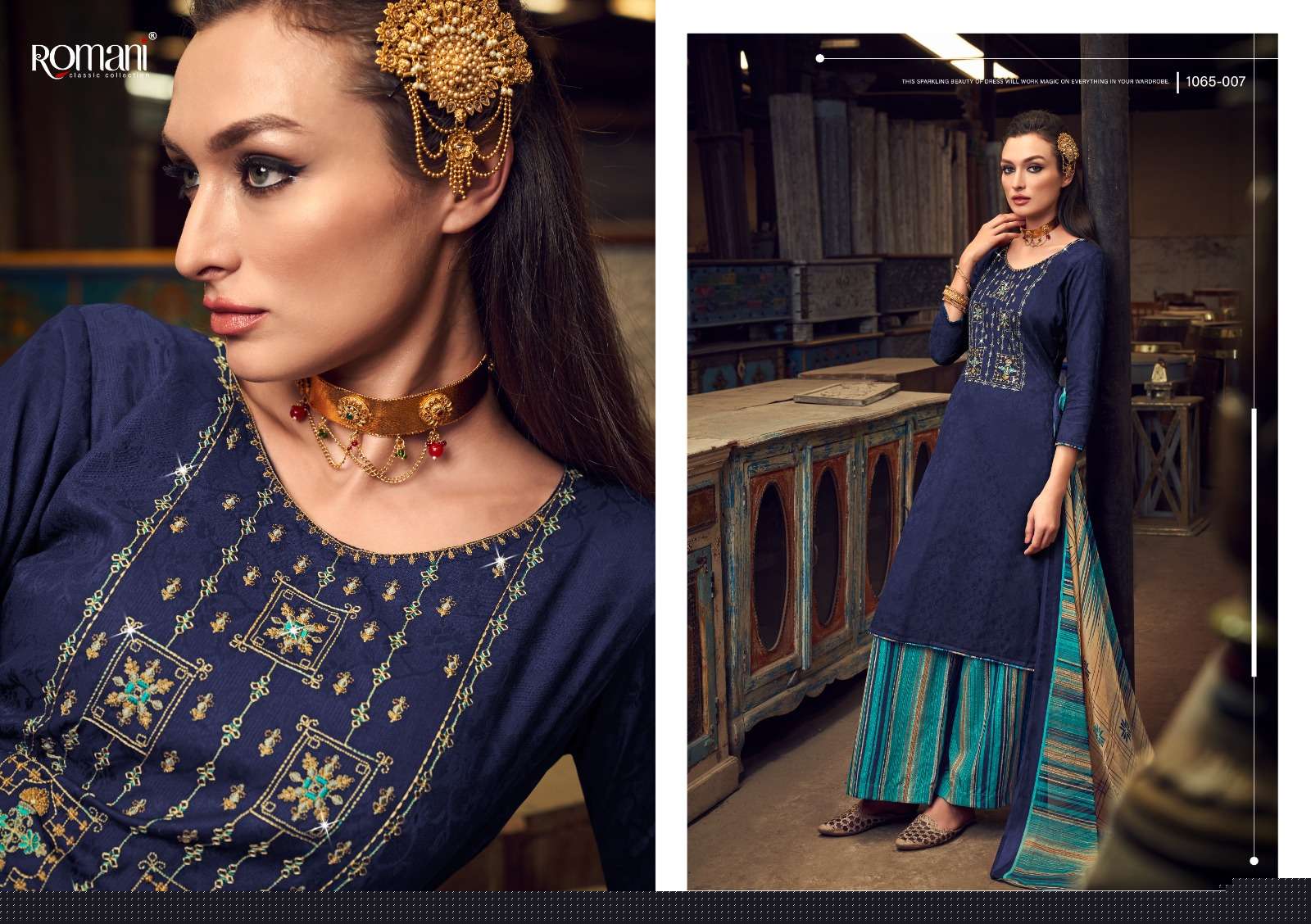 Manvika By Romani 1065-001 To 1065-010 Series Suits Beautiful Fancy Colorful Stylish Party Wear & Occasional Wear Soft Cotton Print Dresses At Wholesale Price