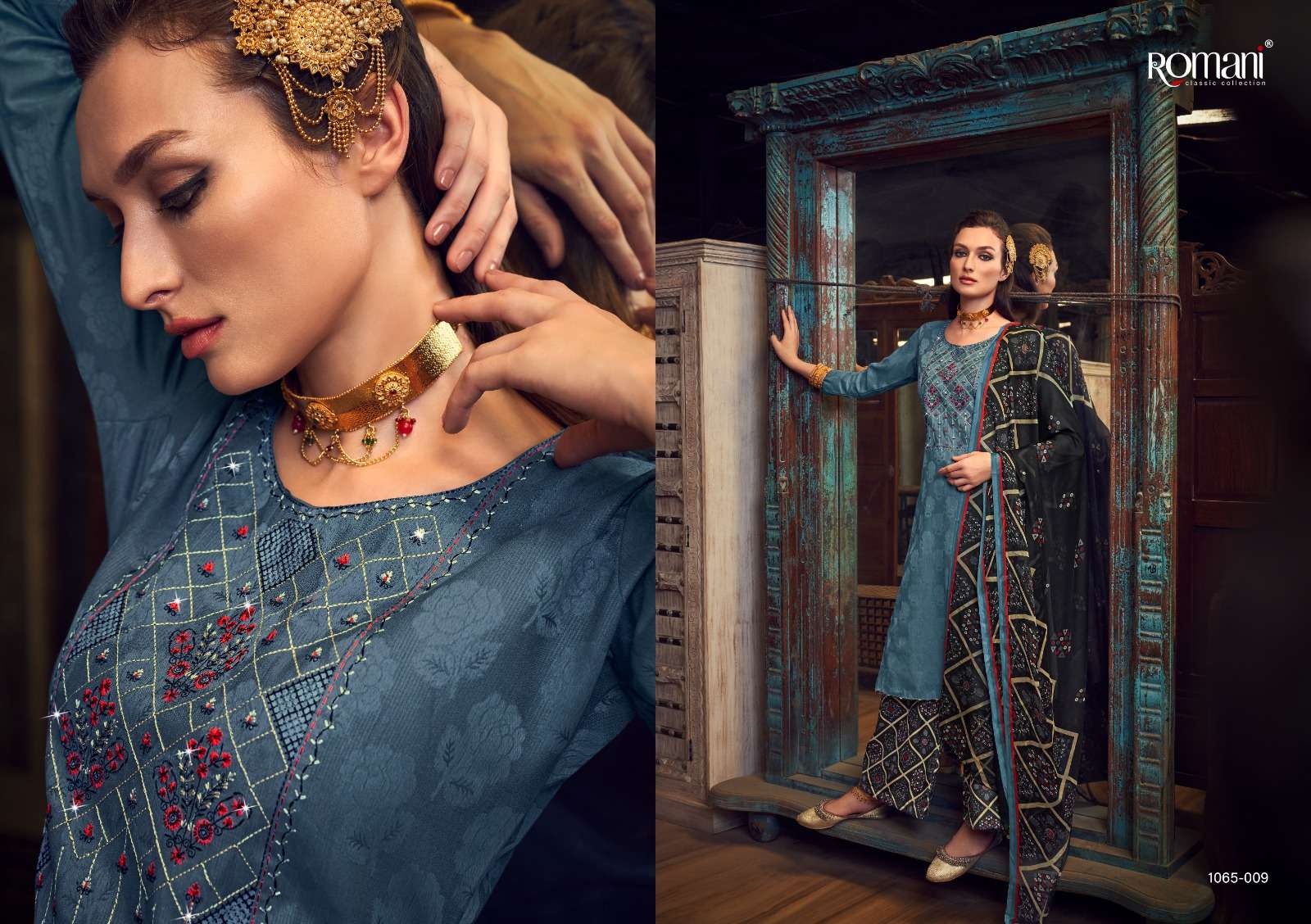 Manvika By Romani 1065-001 To 1065-010 Series Suits Beautiful Fancy Colorful Stylish Party Wear & Occasional Wear Soft Cotton Print Dresses At Wholesale Price