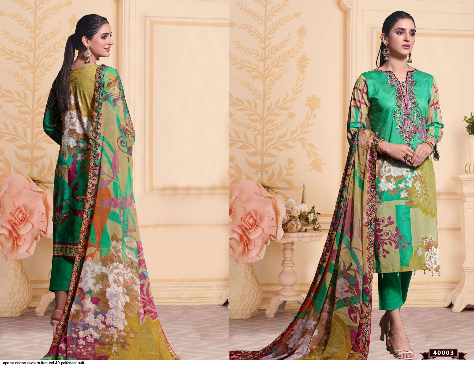 Razia Sultan Vol-40 By Apana Cotton 40001 To 40010 Series Beautiful Stylish Pakistani Suits Fancy Colorful Casual Wear & Ethnic Wear & Ready To Wear Cotton Embroidered Dresses At Wholesale Price