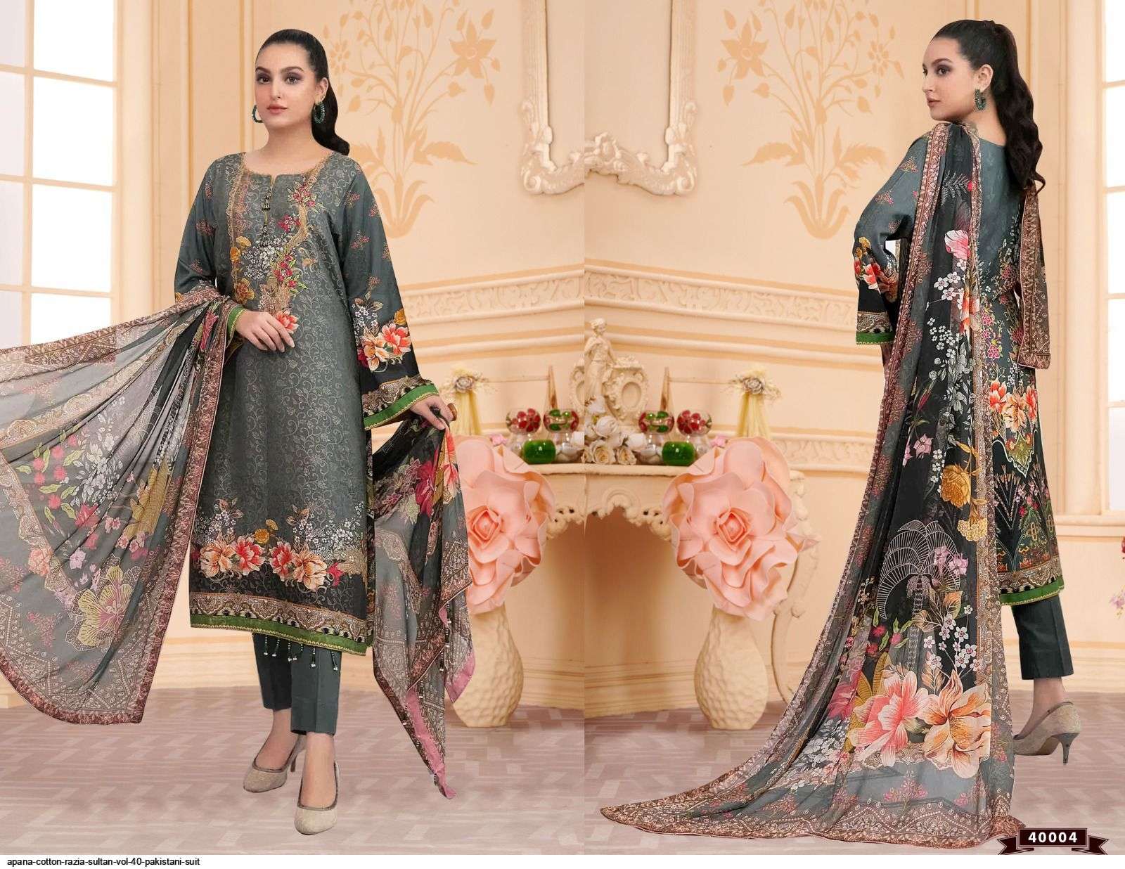 Razia Sultan Vol-40 By Apana Cotton 40001 To 40010 Series Beautiful Stylish Pakistani Suits Fancy Colorful Casual Wear & Ethnic Wear & Ready To Wear Cotton Embroidered Dresses At Wholesale Price