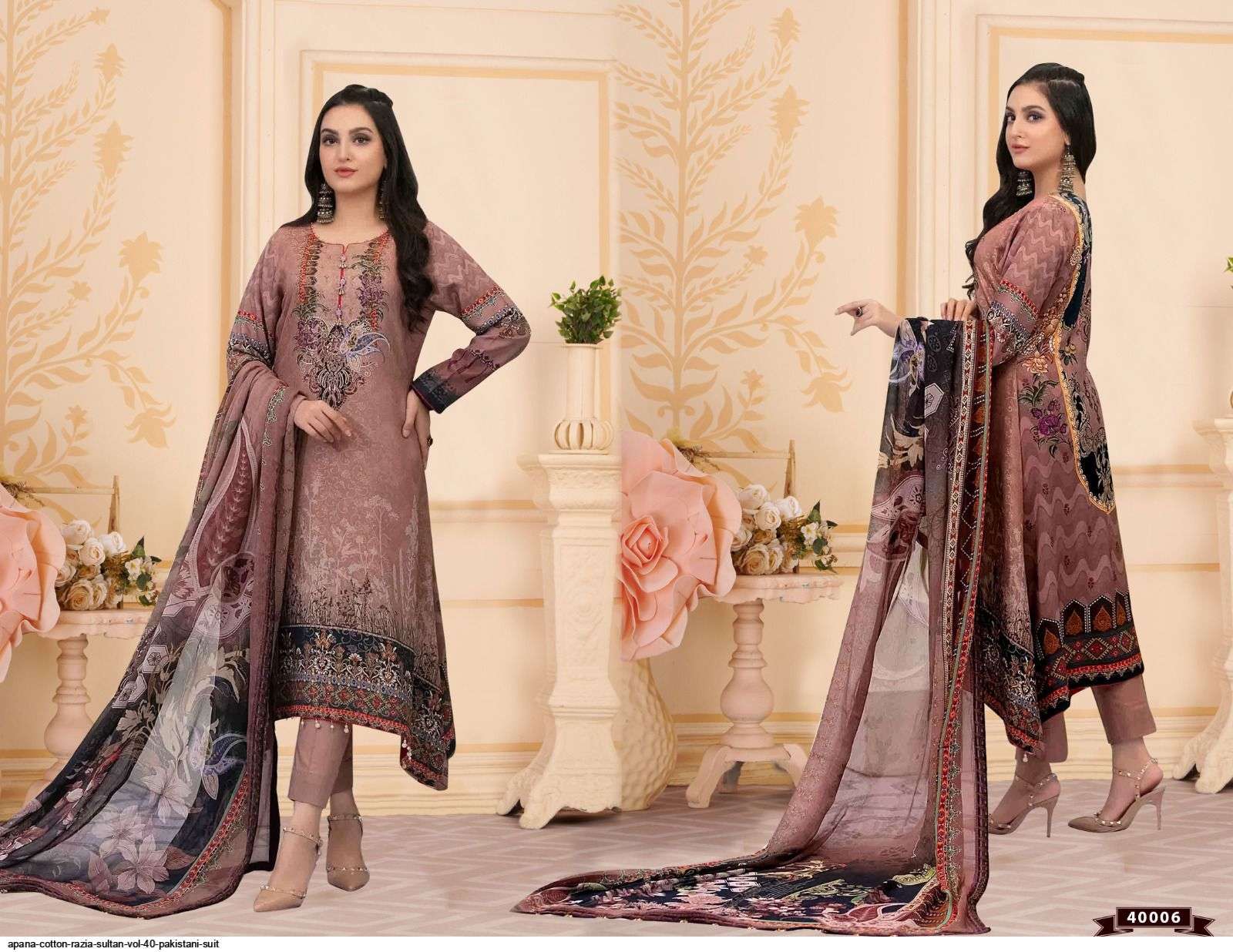 Razia Sultan Vol-40 By Apana Cotton 40001 To 40010 Series Beautiful Stylish Pakistani Suits Fancy Colorful Casual Wear & Ethnic Wear & Ready To Wear Cotton Embroidered Dresses At Wholesale Price
