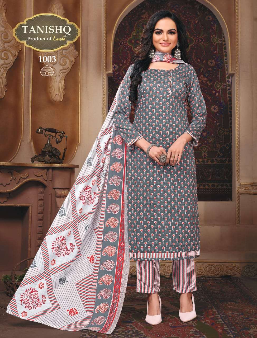 Tanishq Vol-1 By Tanishq 1001 To 1012 Series Beautiful Stylish Festive Suits Fancy Colorful Casual Wear & Ethnic Wear & Ready To Wear Heavy Cotton Dresses At Wholesale Price