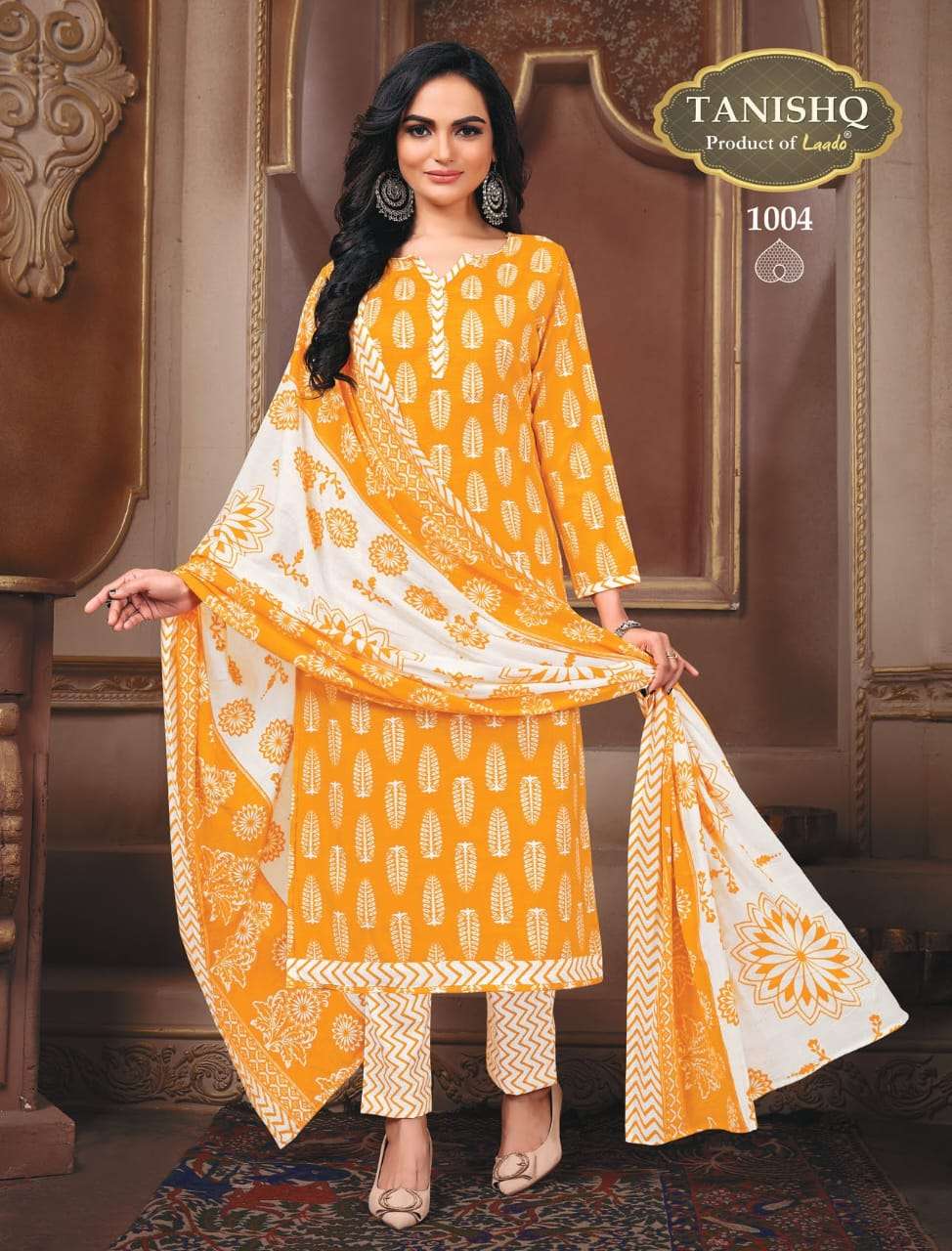 Tanishq Vol-1 By Tanishq 1001 To 1012 Series Beautiful Stylish Festive Suits Fancy Colorful Casual Wear & Ethnic Wear & Ready To Wear Heavy Cotton Dresses At Wholesale Price