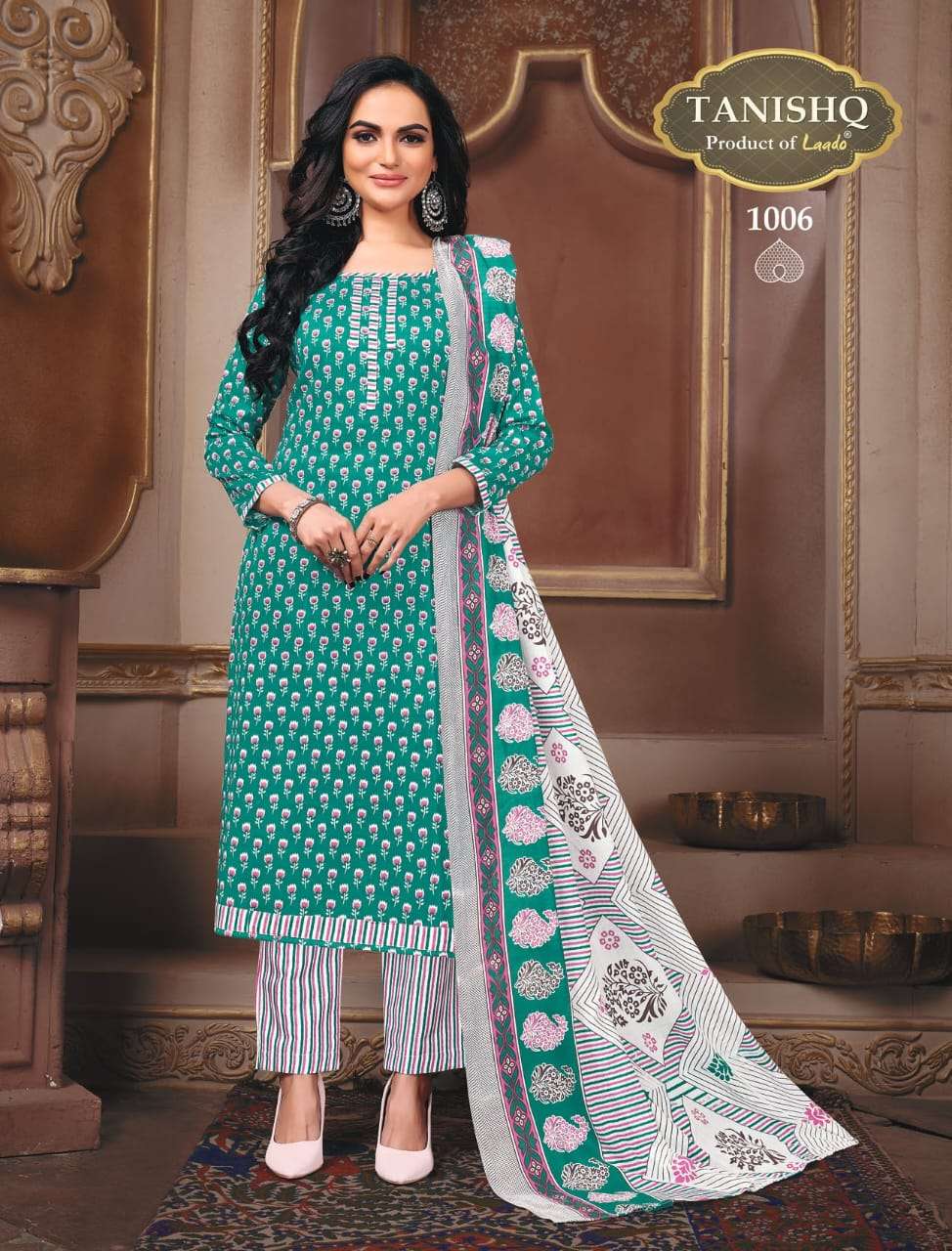 Tanishq Vol-1 By Tanishq 1001 To 1012 Series Beautiful Stylish Festive Suits Fancy Colorful Casual Wear & Ethnic Wear & Ready To Wear Heavy Cotton Dresses At Wholesale Price