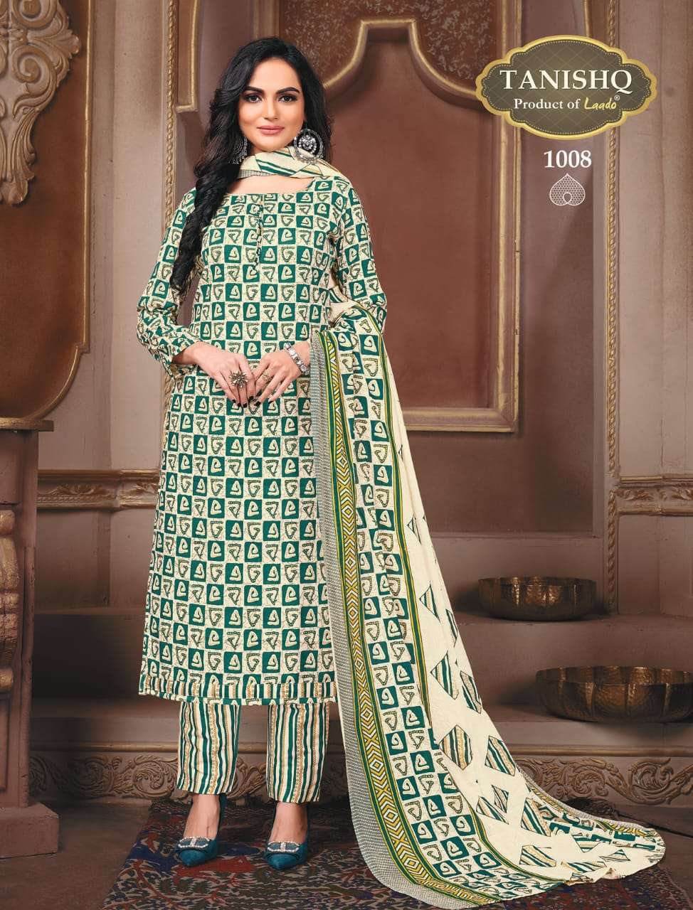 Tanishq Vol-1 By Tanishq 1001 To 1012 Series Beautiful Stylish Festive Suits Fancy Colorful Casual Wear & Ethnic Wear & Ready To Wear Heavy Cotton Dresses At Wholesale Price
