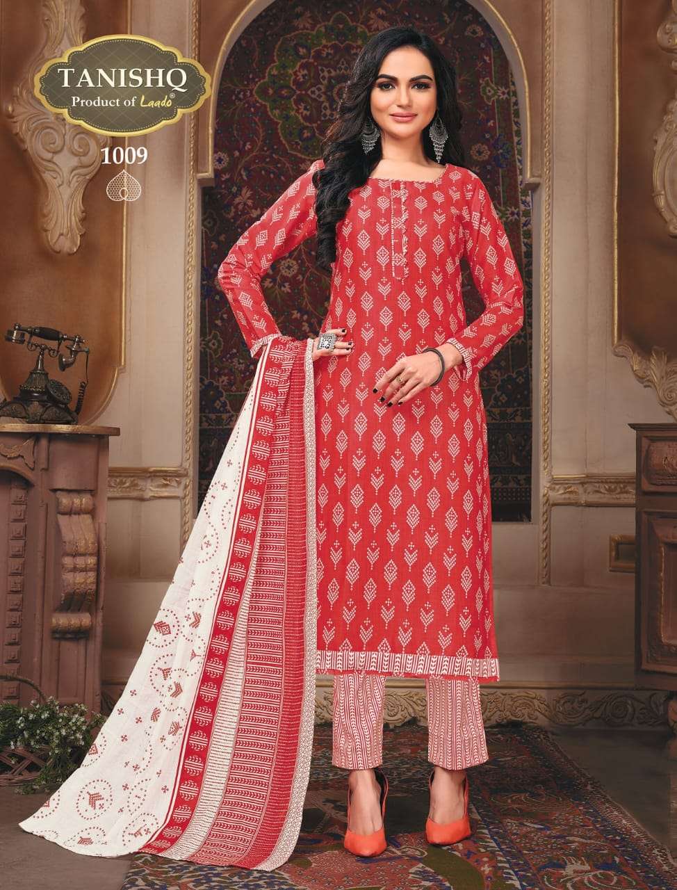 Tanishq Vol-1 By Tanishq 1001 To 1012 Series Beautiful Stylish Festive Suits Fancy Colorful Casual Wear & Ethnic Wear & Ready To Wear Heavy Cotton Dresses At Wholesale Price