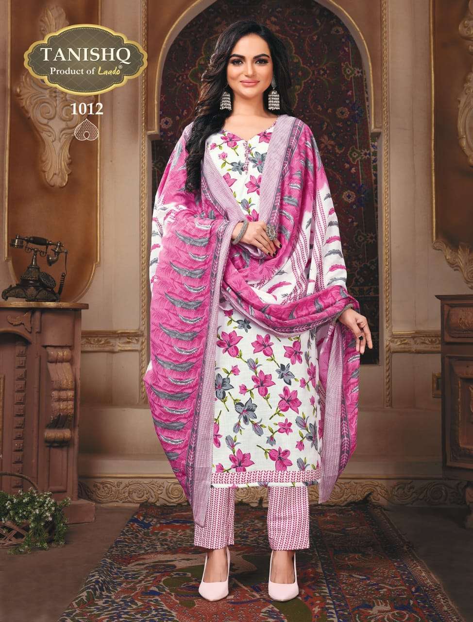 Tanishq Vol-1 By Tanishq 1001 To 1012 Series Beautiful Stylish Festive Suits Fancy Colorful Casual Wear & Ethnic Wear & Ready To Wear Heavy Cotton Dresses At Wholesale Price