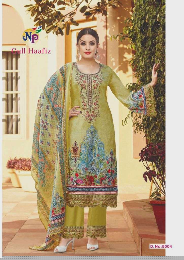Gull Haafiz Vol-5 By Nand Gopal Prints 5001 To 5008 Series Beautiful Suits Stylish Colorful Fancy Casual Wear & Ethnic Wear Cotton Print Dresses At Wholesale Price