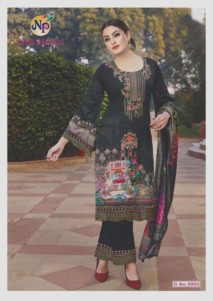Gull Haafiz Vol-5 By Nand Gopal Prints 5001 To 5008 Series Beautiful Suits Stylish Colorful Fancy Casual Wear & Ethnic Wear Cotton Print Dresses At Wholesale Price