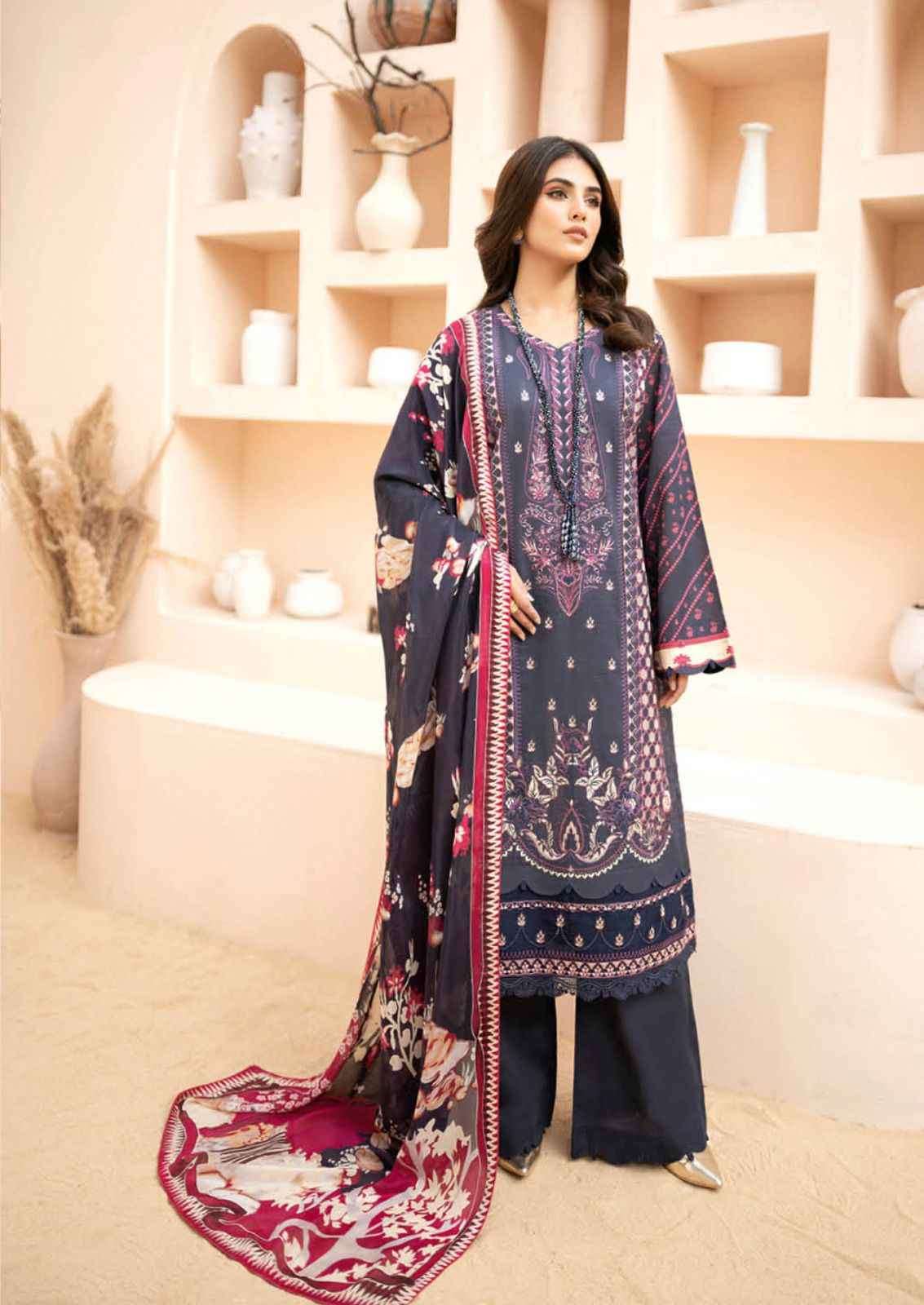 Chevron By Hala 2001 To 2006 Series Beautiful Suits Stylish Colorful Fancy Casual Wear & Ethnic Wear Cotton Print Dresses At Wholesale Price