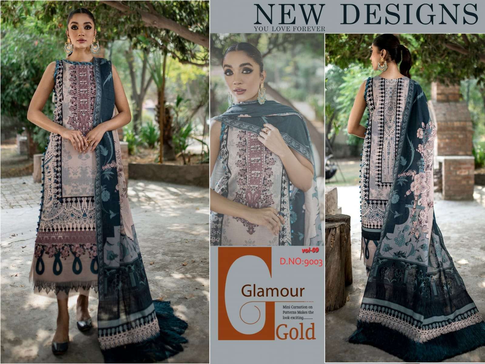 Luxury Lawn Collection Vol-9 By Agha Noor 9001 To 9006 Series Beautiful Suits Stylish Colorful Fancy Casual Wear & Ethnic Wear Lawn Cotton Print Dresses At Wholesale Price