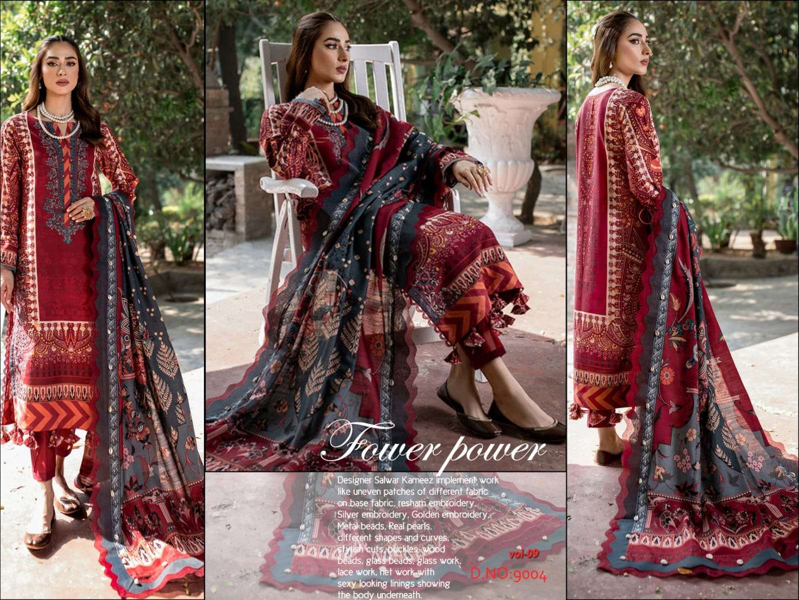 Luxury Lawn Collection Vol-9 By Agha Noor 9001 To 9006 Series Beautiful Suits Stylish Colorful Fancy Casual Wear & Ethnic Wear Lawn Cotton Print Dresses At Wholesale Price