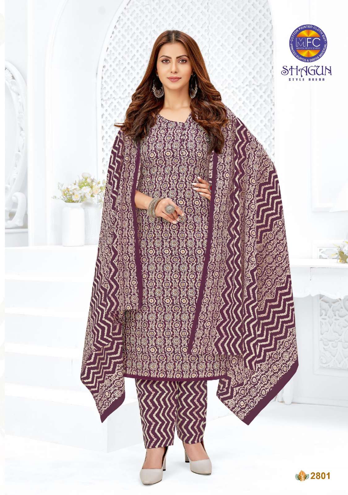 Shagun Vol-28 By Mfc 2801 To 2820 Series Beautiful Suits Stylish Colorful Fancy Casual Wear & Ethnic Wear Heavy Cotton Print Dresses At Wholesale Price