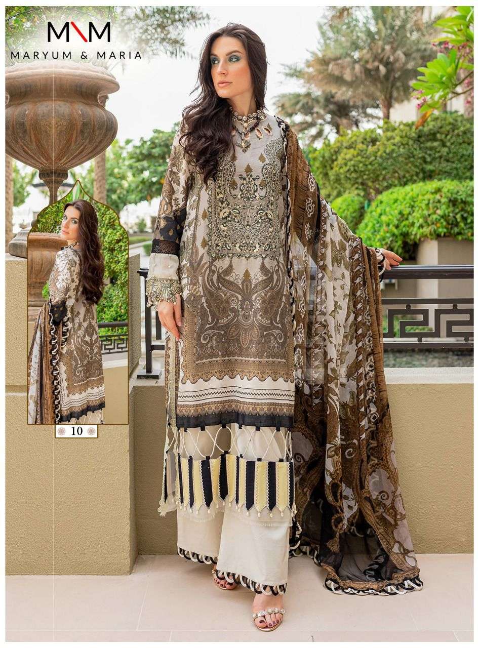 Mahermah By Maryum N Maria 01 To 10 Series Beautiful Pakistani Suits Stylish Fancy Colorful Casual Wear & Ethnic Wear Pure Cotton Dresses At Wholesale Price