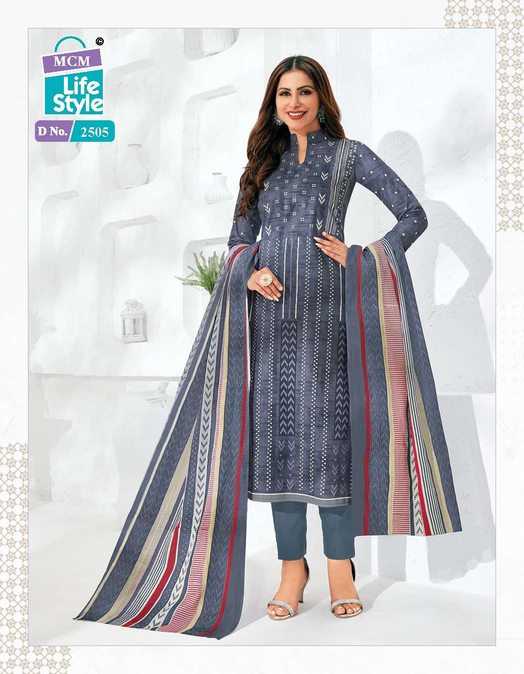 Priyalaxmi Vol-25 By Mcm Lifestyle 2502 To 2525 Series Beautiful Stylish Suits Fancy Colorful Casual Wear & Ethnic Wear & Ready To Wear Pure Cotton Printed Dresses At Wholesale Price
