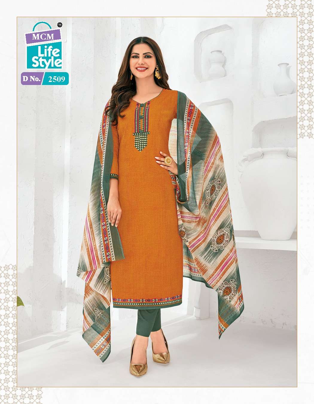 Priyalaxmi Vol-25 By Mcm Lifestyle 2502 To 2525 Series Beautiful Stylish Suits Fancy Colorful Casual Wear & Ethnic Wear & Ready To Wear Pure Cotton Printed Dresses At Wholesale Price