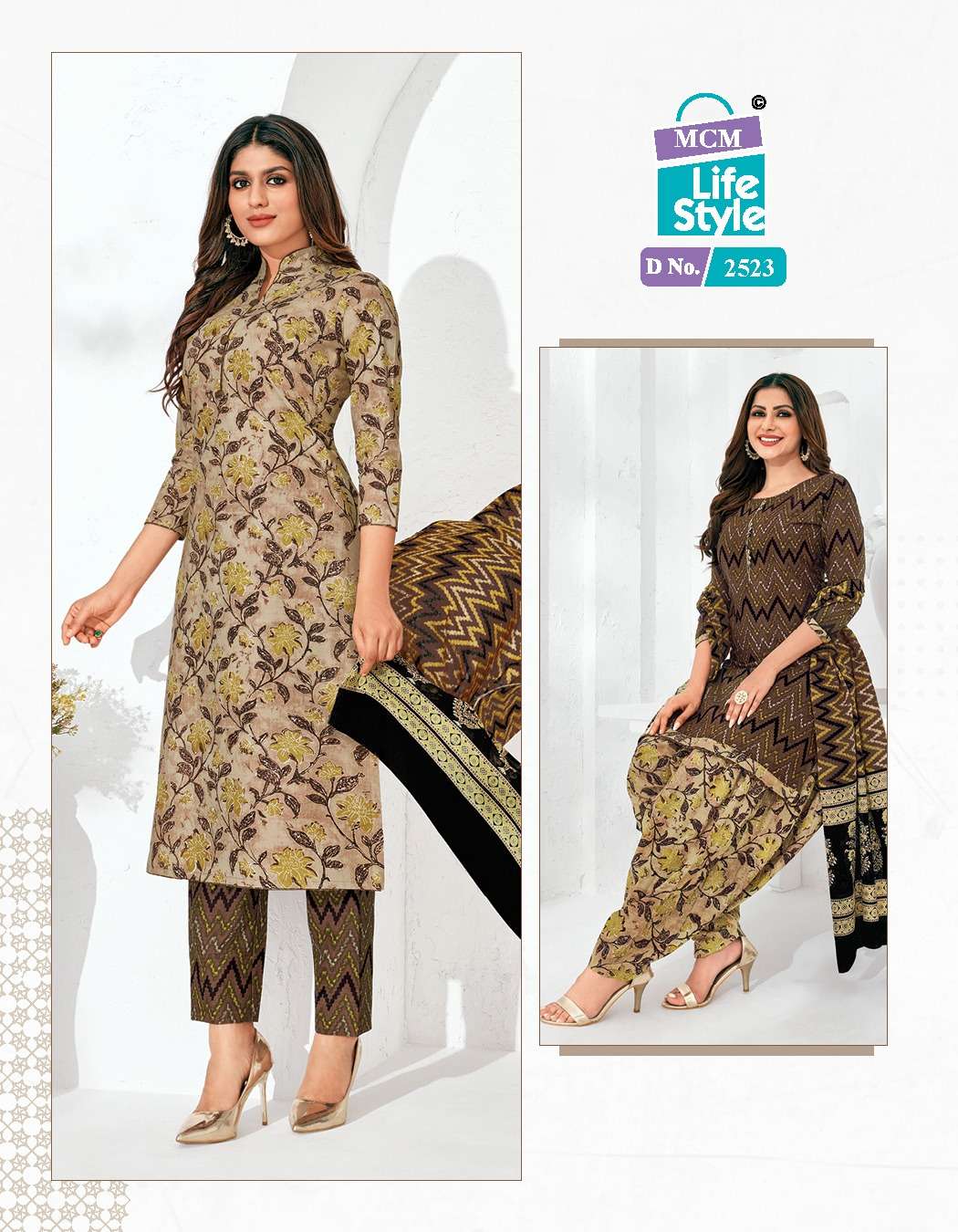 Priyalaxmi Vol-25 By Mcm Lifestyle 2502 To 2525 Series Beautiful Stylish Suits Fancy Colorful Casual Wear & Ethnic Wear & Ready To Wear Pure Cotton Printed Dresses At Wholesale Price