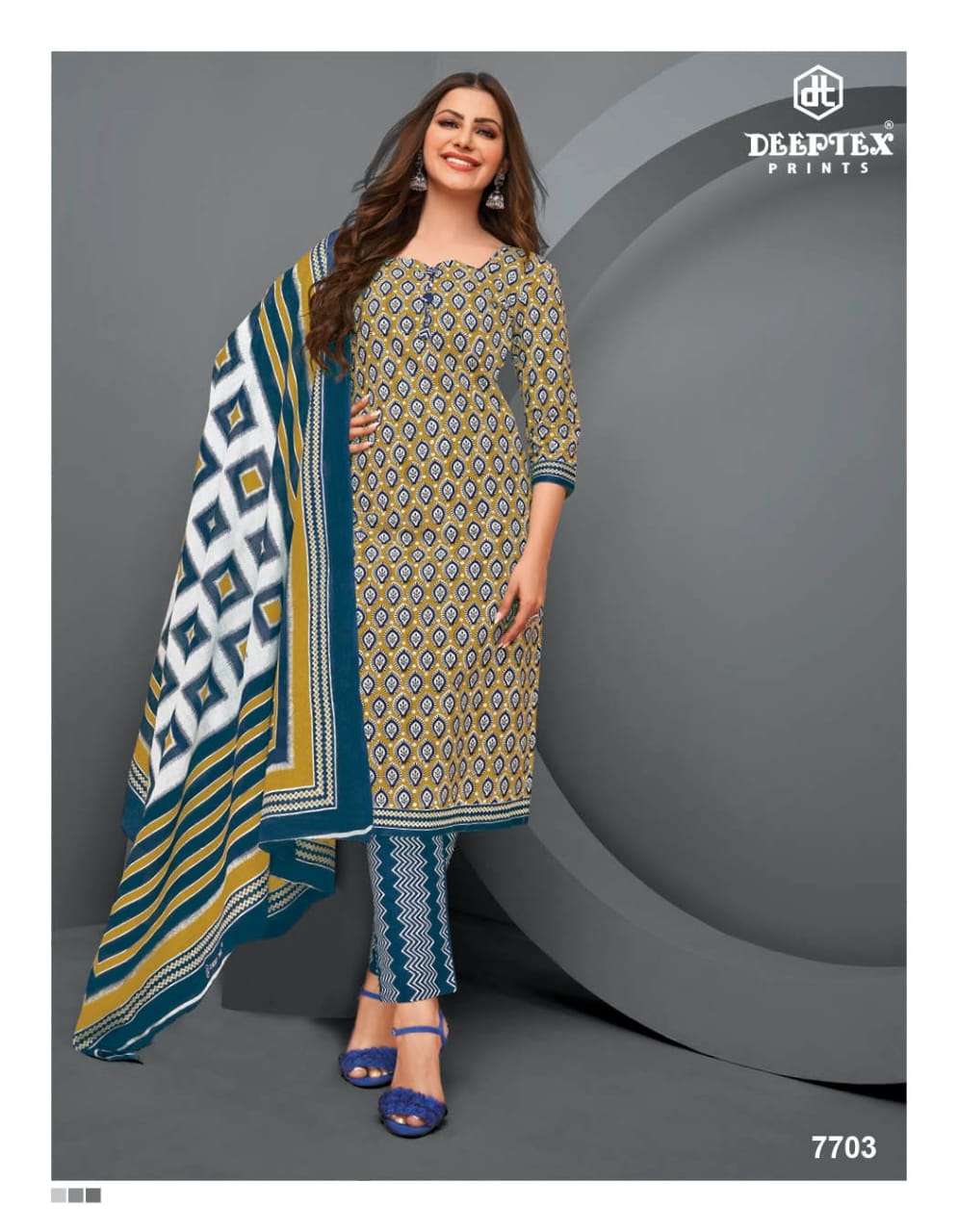 Miss India Vol-77 By Deeptex Prints 7701 To 7726 Series Beautiful Festive Suits Colorful Stylish Fancy Casual Wear & Ethnic Wear Cotton Print Dresses At Wholesale Price