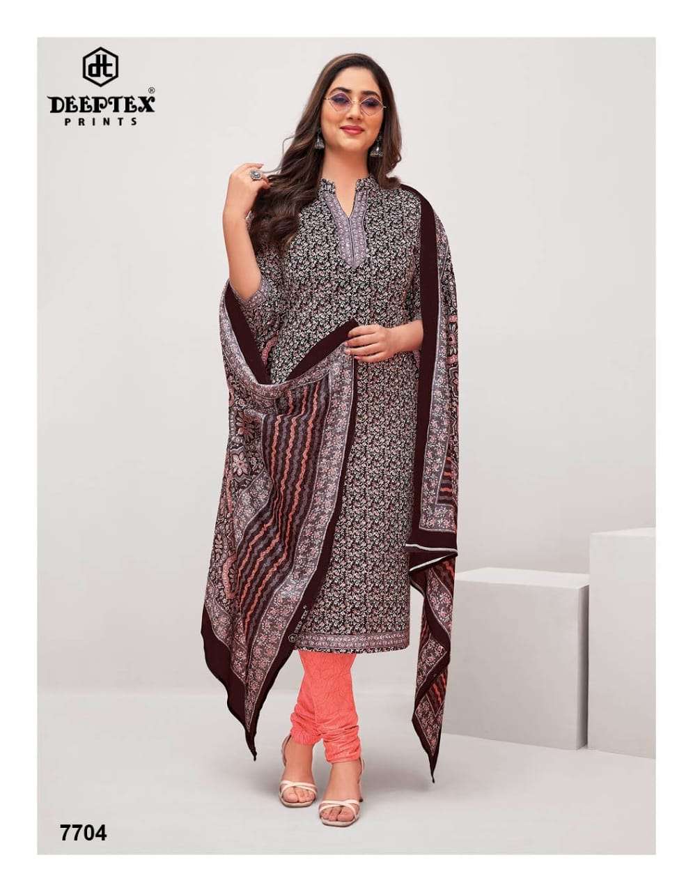 Miss India Vol-77 By Deeptex Prints 7701 To 7726 Series Beautiful Festive Suits Colorful Stylish Fancy Casual Wear & Ethnic Wear Cotton Print Dresses At Wholesale Price