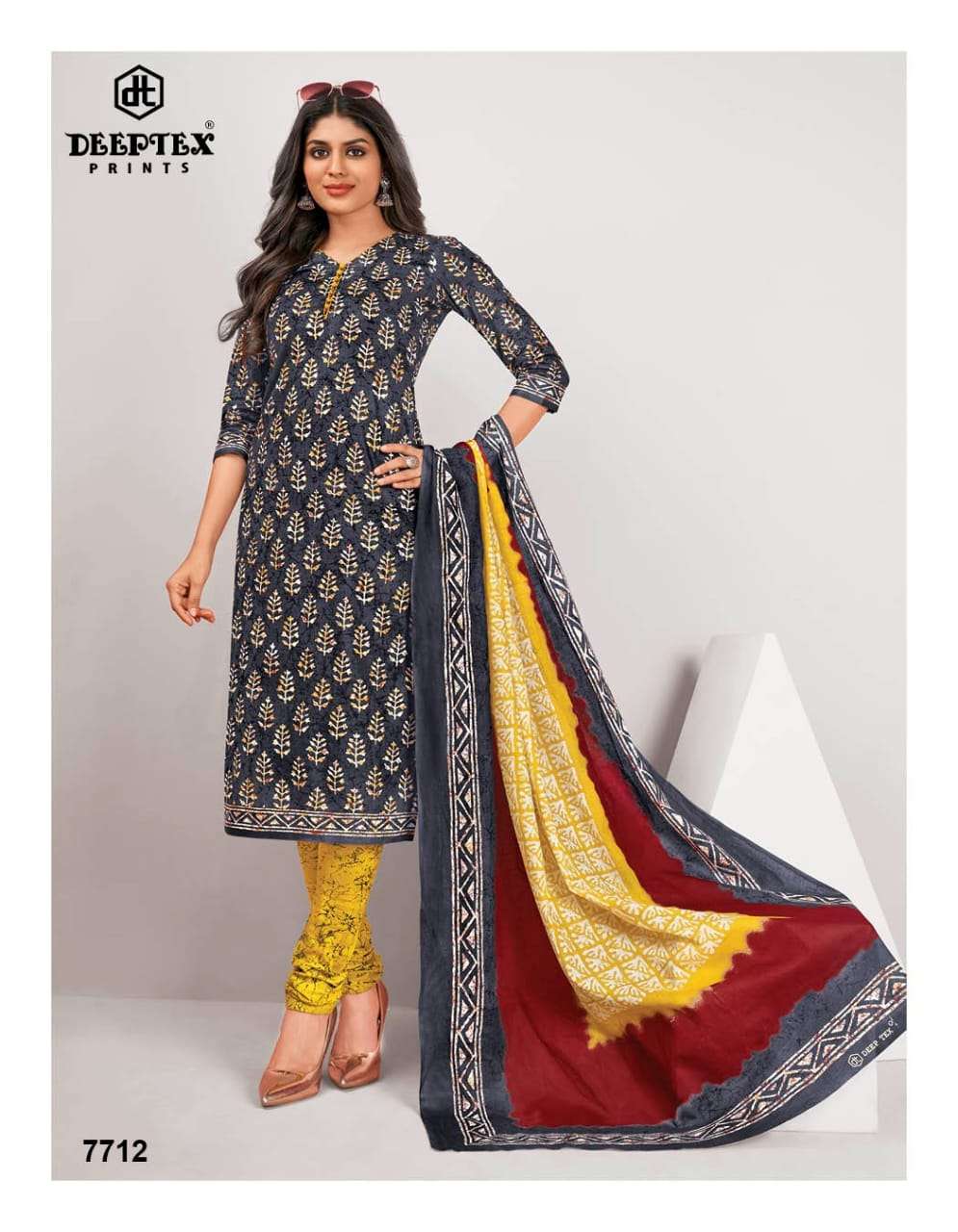Miss India Vol-77 By Deeptex Prints 7701 To 7726 Series Beautiful Festive Suits Colorful Stylish Fancy Casual Wear & Ethnic Wear Cotton Print Dresses At Wholesale Price