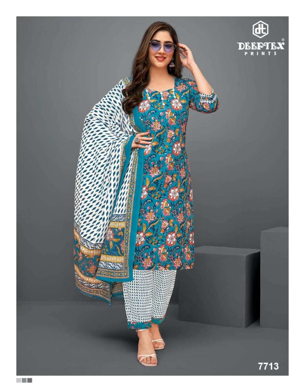 Miss India Vol-77 By Deeptex Prints 7701 To 7726 Series Beautiful Festive Suits Colorful Stylish Fancy Casual Wear & Ethnic Wear Cotton Print Dresses At Wholesale Price