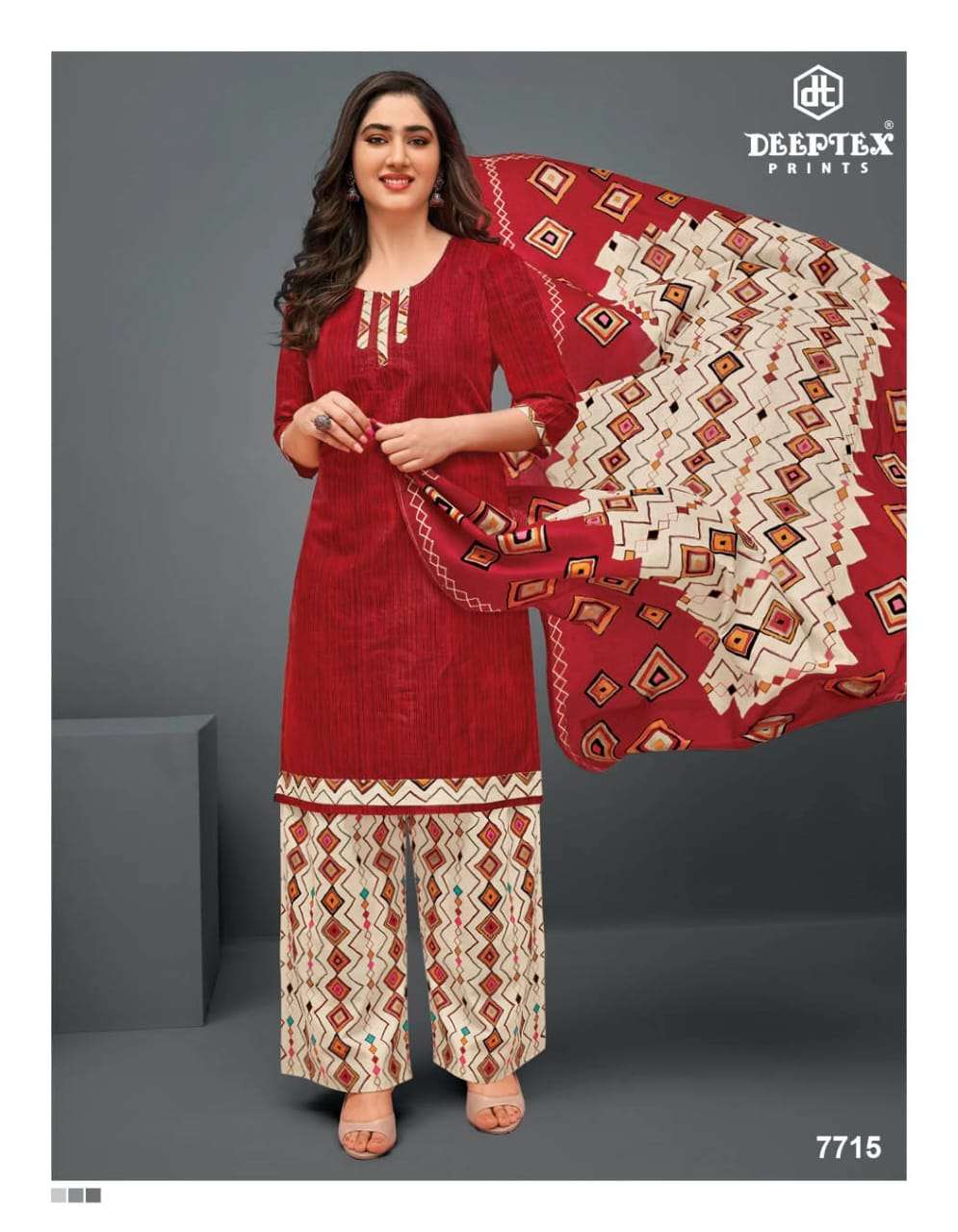 Miss India Vol-77 By Deeptex Prints 7701 To 7726 Series Beautiful Festive Suits Colorful Stylish Fancy Casual Wear & Ethnic Wear Cotton Print Dresses At Wholesale Price