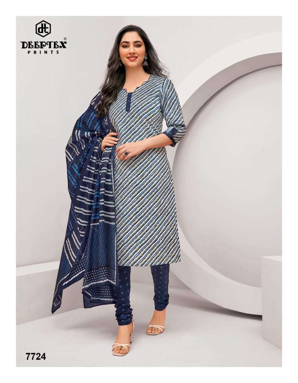 Miss India Vol-77 By Deeptex Prints 7701 To 7726 Series Beautiful Festive Suits Colorful Stylish Fancy Casual Wear & Ethnic Wear Cotton Print Dresses At Wholesale Price