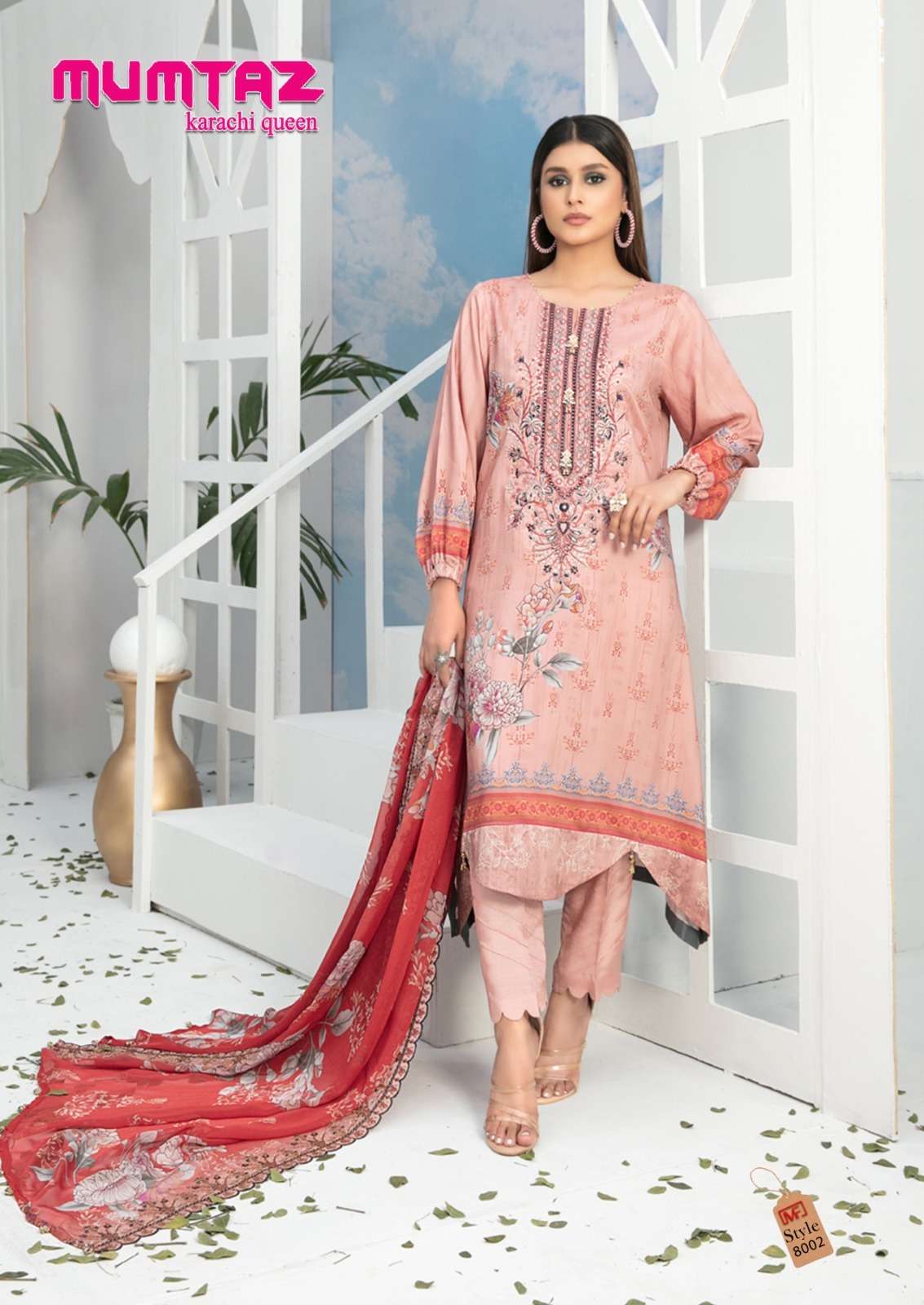 Mumtaz Vol-8 By Madhav Fashion 8001 To 8006 Series Beautiful Festive Suits Colorful Stylish Fancy Casual Wear & Ethnic Wear Pure Cotton Print Dresses At Wholesale Price