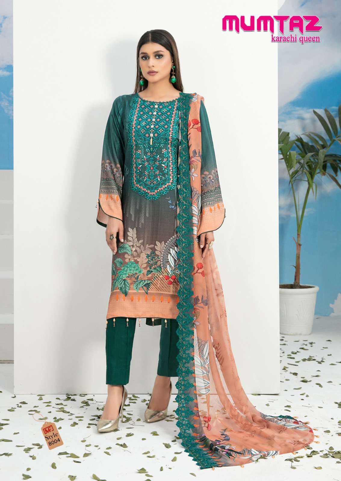 Mumtaz Vol-8 By Madhav Fashion 8001 To 8006 Series Beautiful Festive Suits Colorful Stylish Fancy Casual Wear & Ethnic Wear Pure Cotton Print Dresses At Wholesale Price